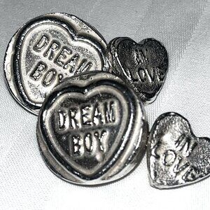 Paul Smith sterling silver "Dream Boy In Love" cuff links